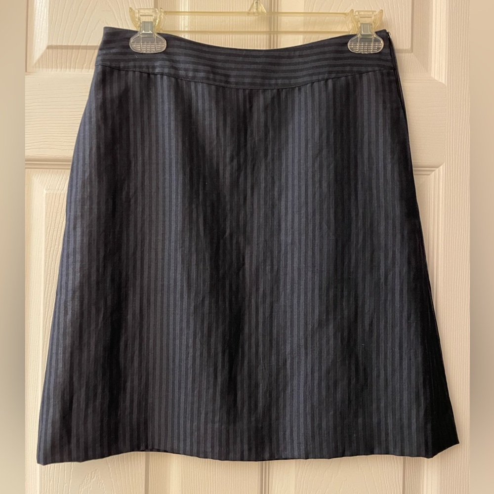 VTG: DKNY Navy Blue Year Round Wool Blend Skirt Lined